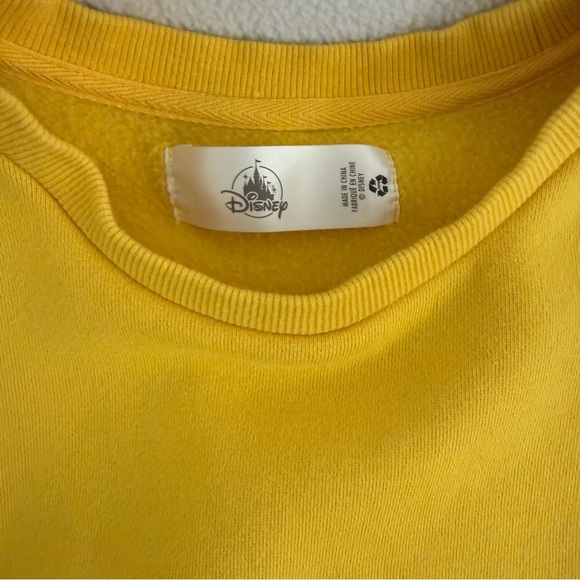Disney Parks Mickey Sweatshirt Yellow Size Medium Unisex Graphic Embroidery - Picture 3 of 11